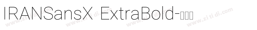 IRANSansX ExtraBold字体转换